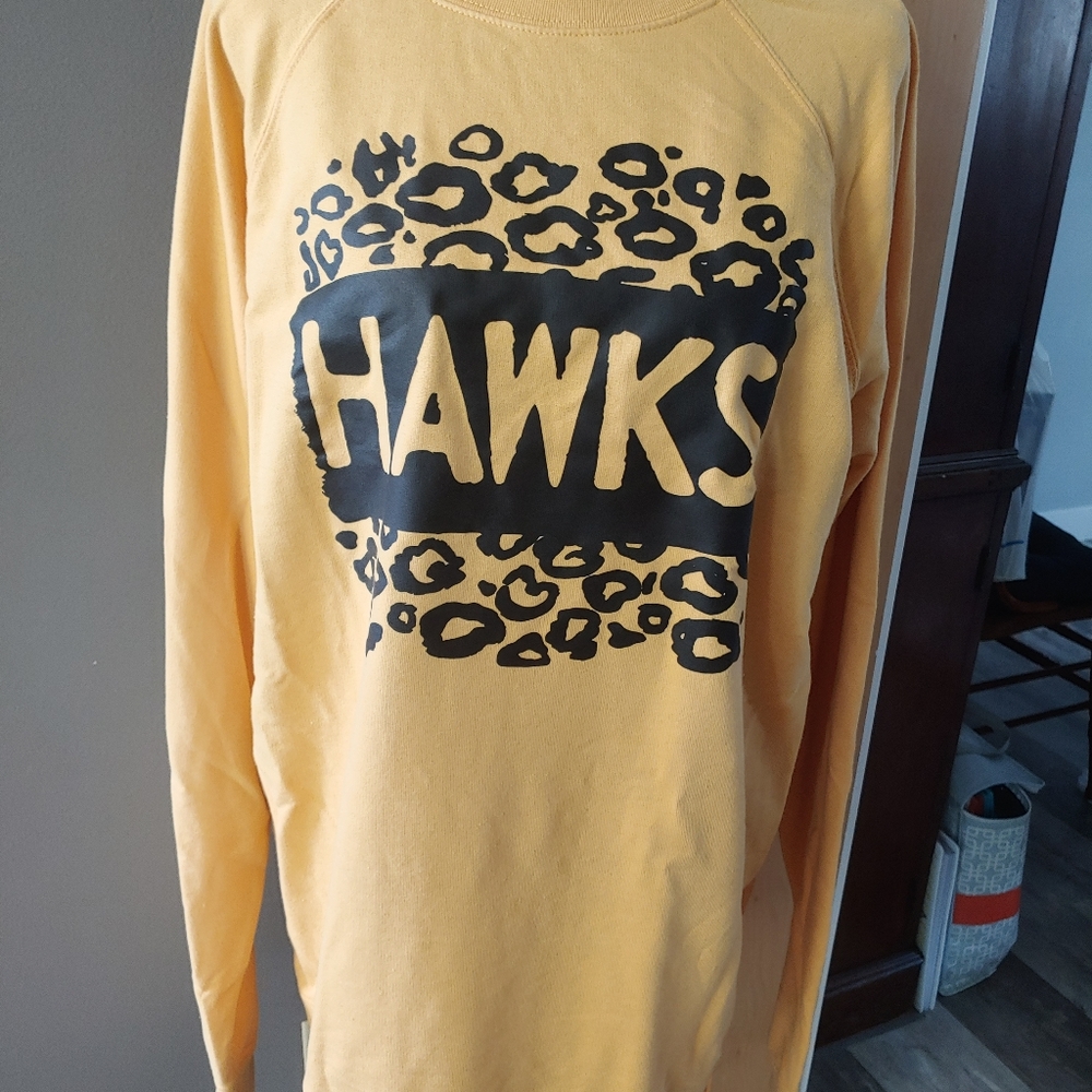 Tunic style hawks sweatshirt